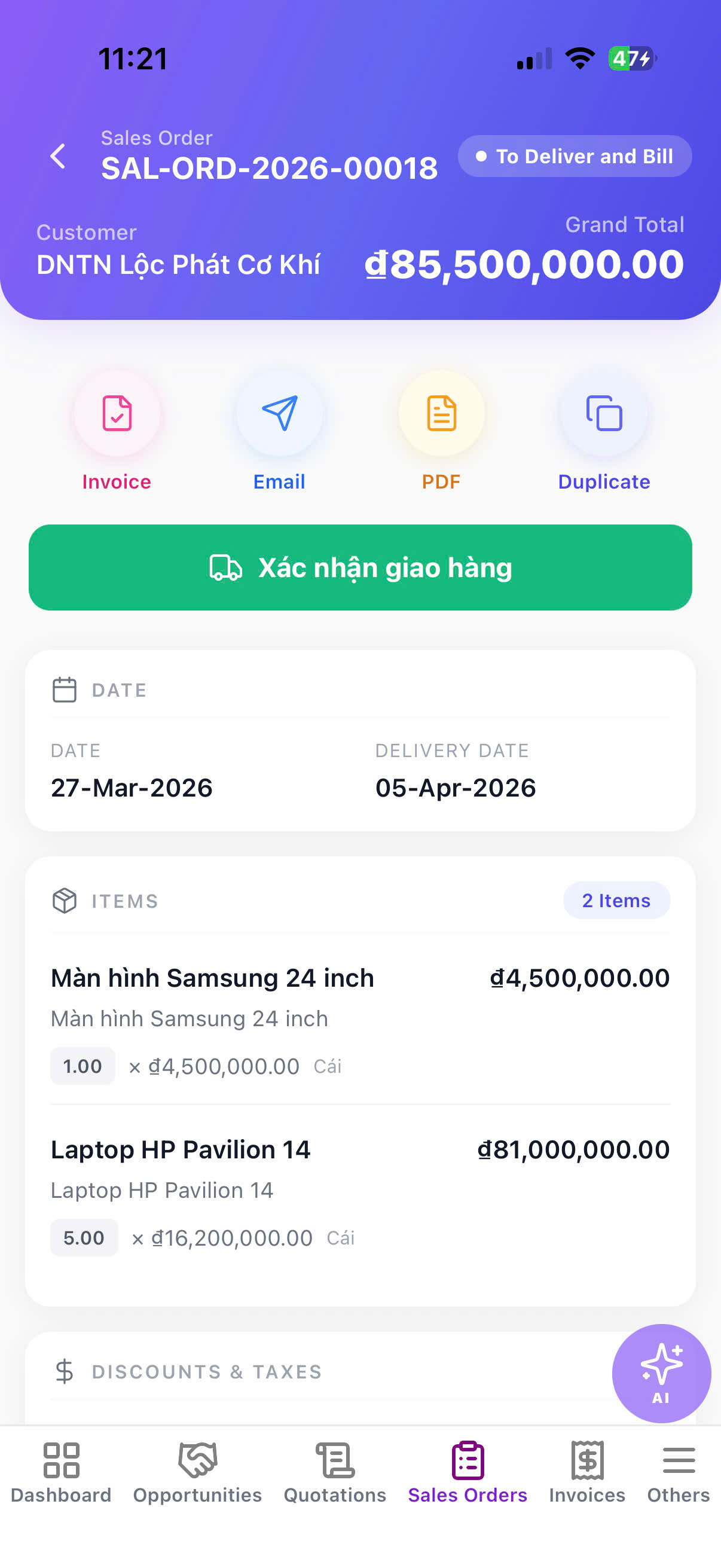 Ben One app screenshot