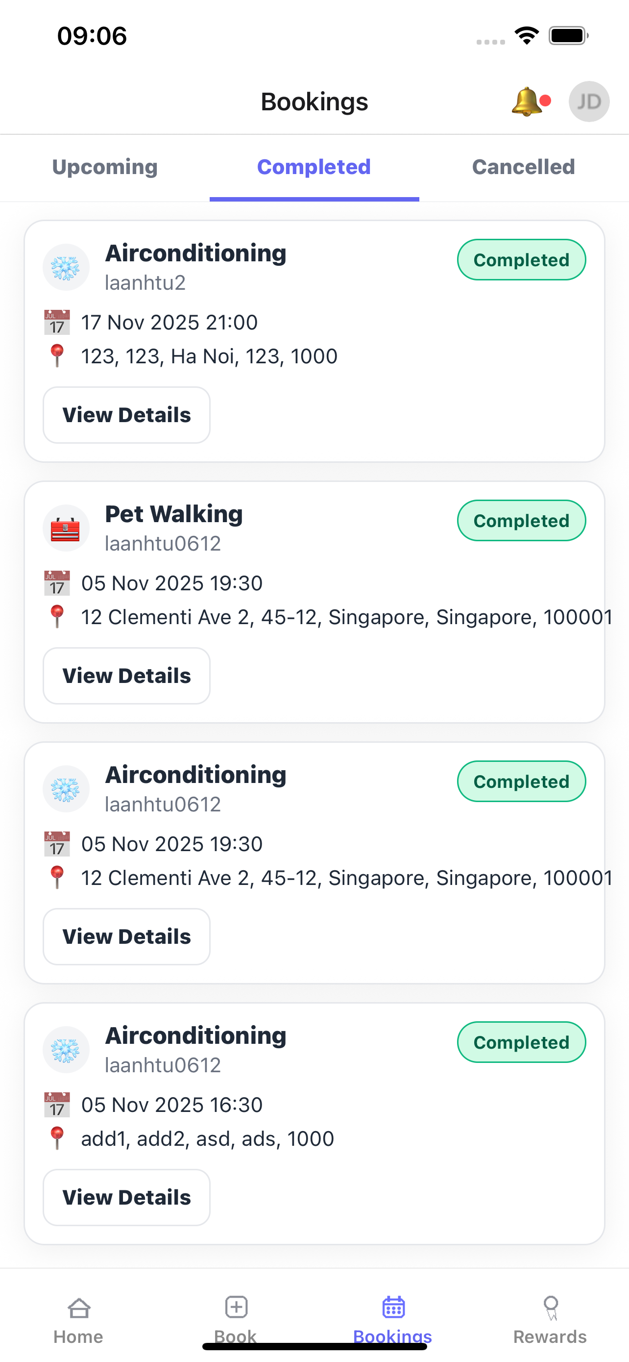 Every Service app screenshot