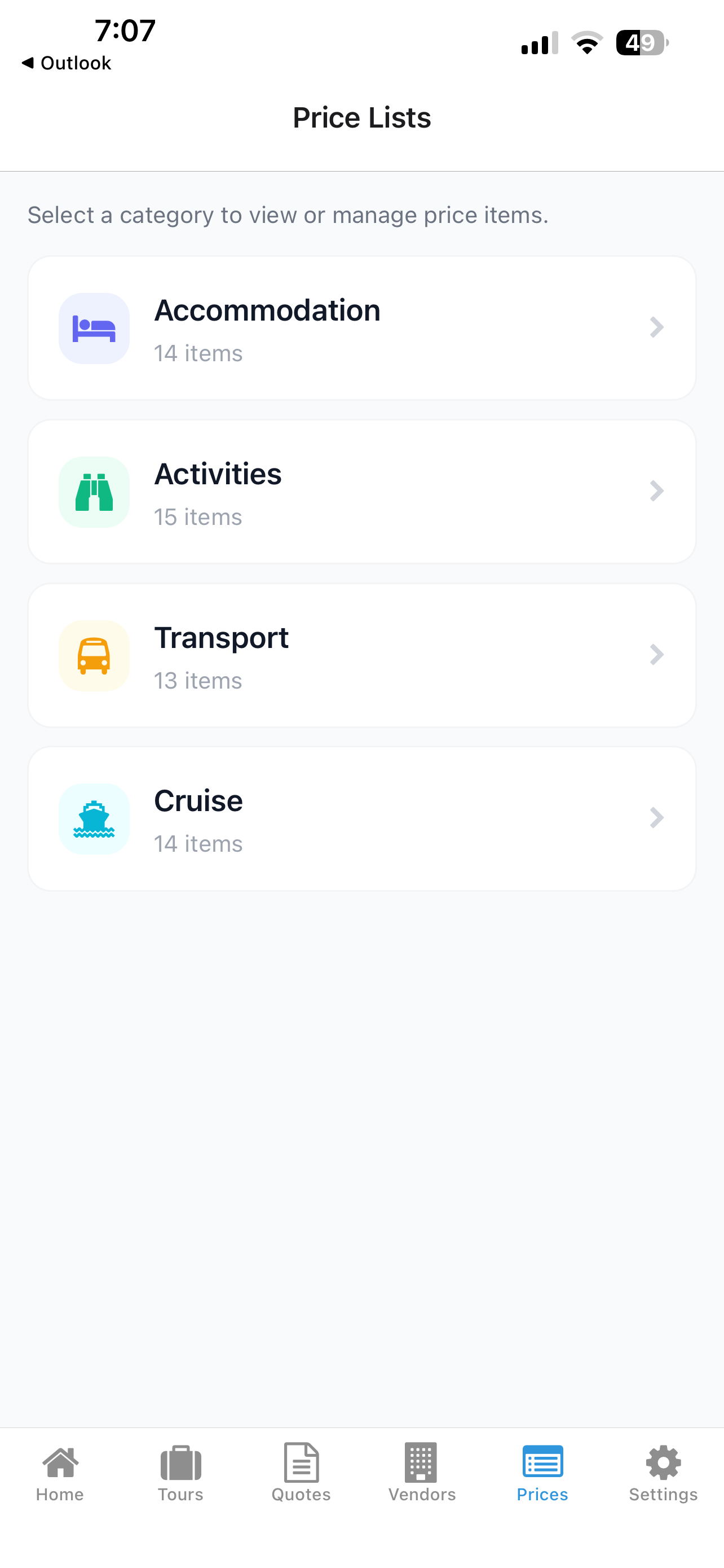 Tour Maker app screenshot