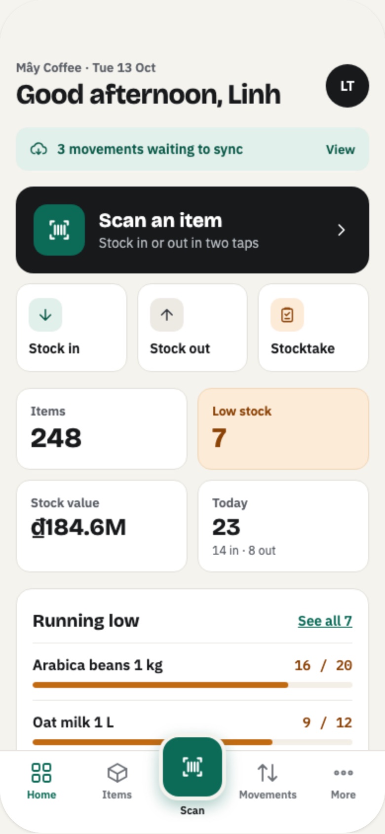 BenOne Inventory — overview