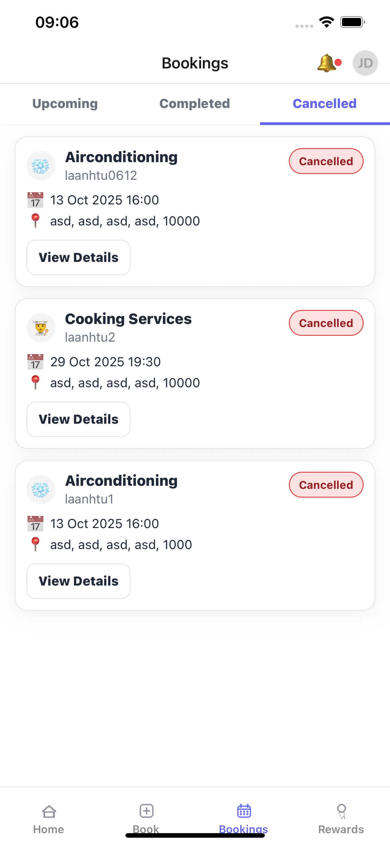Every Service app screenshot