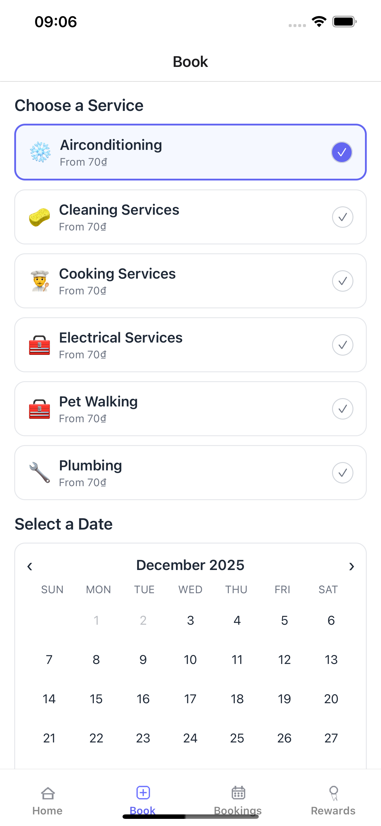 Every Service app screenshot